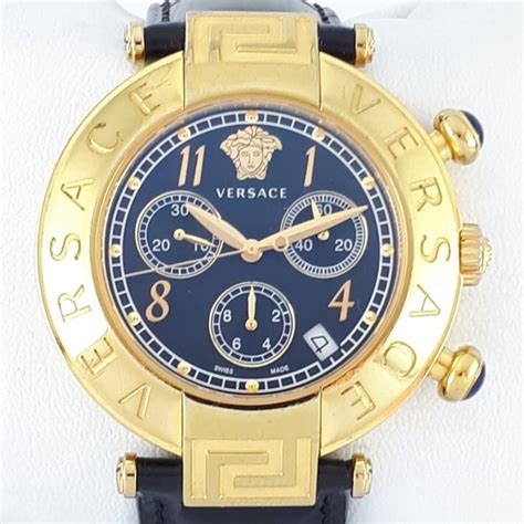 versace watch mens gold and silver|Versace watch with chronograph q5c.